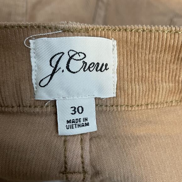 J Crew Pants Womens 30 Tan Corduroy Vintage Slim Straight Stretch Reimagined - Picture 5 of 14
